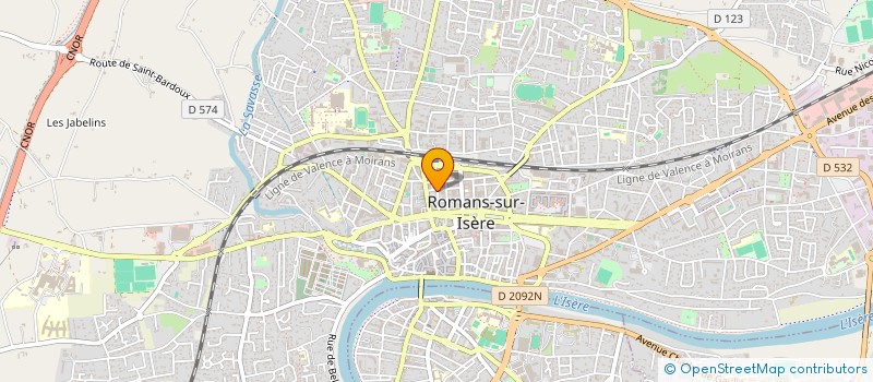 localisation de l'entreprise CMB à ROMANS-SUR-ISERE