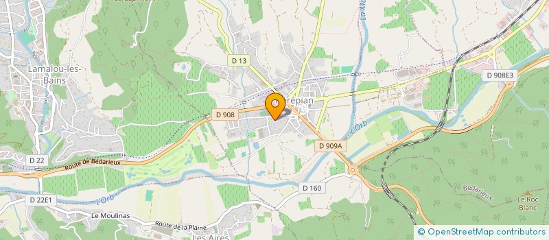 localisation de l'entreprise CMB  HEREPIAN