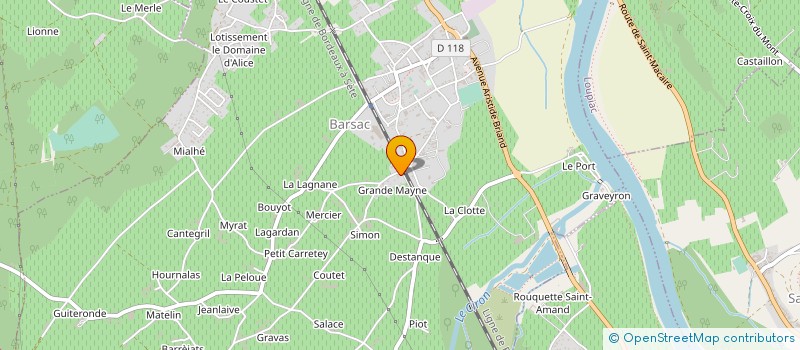 localisation de l'entreprise CMB AQUITAINE  LANDIRAS