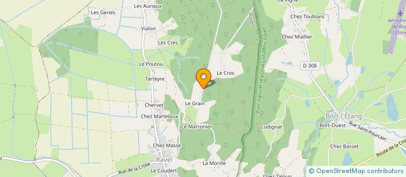 localisation de l'entreprise CMB BOBINAGE THIERRY MASSACRIER  LEZOUX