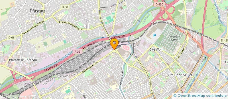 localisation de l'entreprise CMB ENERGIES  MULHOUSE