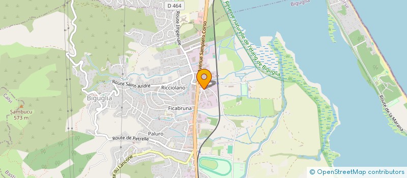 localisation de l'entreprise CMB MAREE à BIGUGLIA