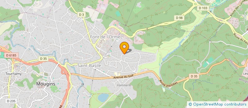 localisation de l'entreprise CMB. VICTORIA à MOUGINS