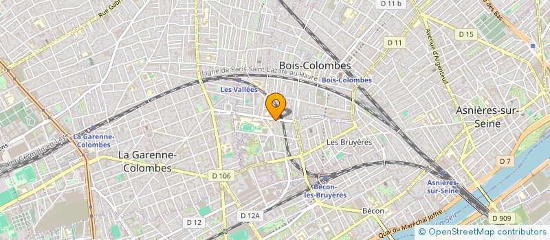 localisation de l'entreprise CMB92 à BOIS-COLOMBES