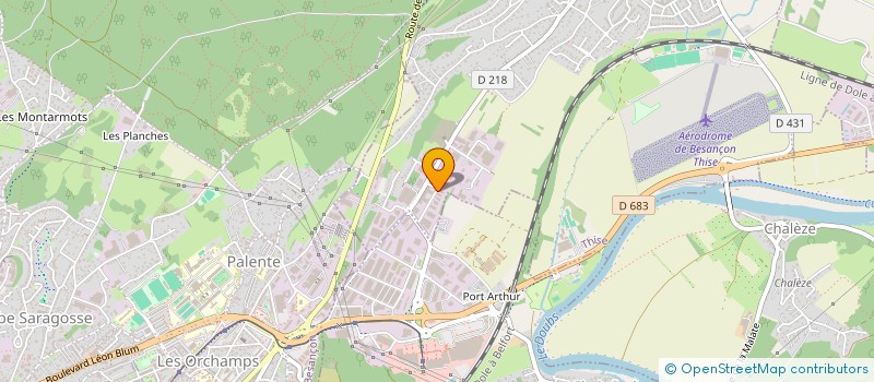 localisation de l'entreprise CMBA  THISE