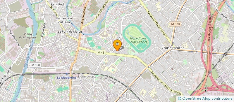 localisation de l'entreprise CMBI 2 à MARCQ-EN-BARŒUL