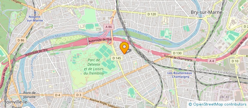 localisation de l'entreprise CMBP à CHAMPIGNY-SUR-MARNE