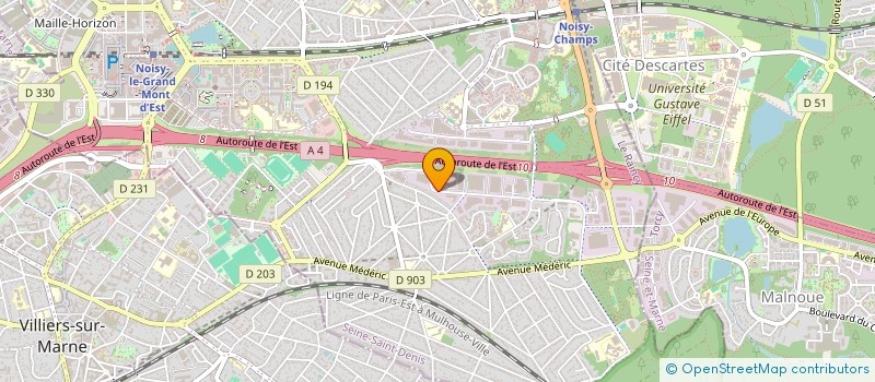 localisation de l'entreprise CMBU  NOISY-LE-GRAND