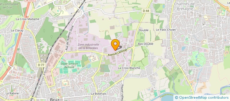 localisation de l'entreprise CMC 35 à BRUZ