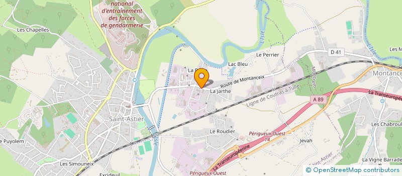 localisation de l'entreprise CMC à THIVIERS