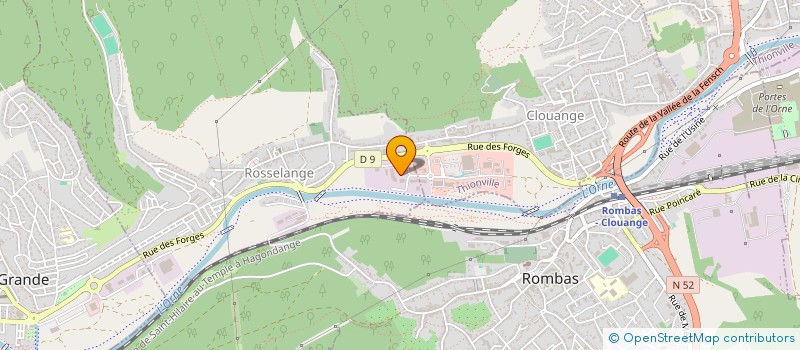 localisation de l'entreprise CMC à ROSSELANGE