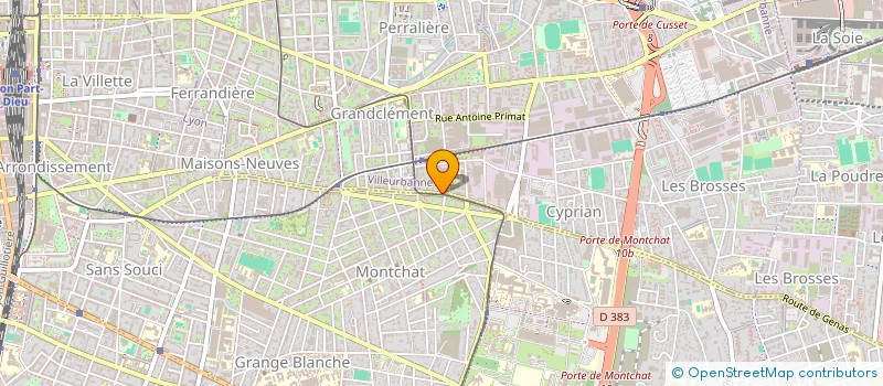 localisation de l'entreprise CMC  VILLEURBANNE