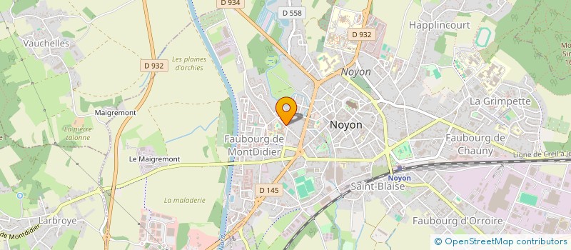 localisation de l'entreprise CMC BAT  NOYON