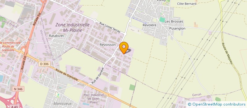 localisation de l'entreprise CMC BATIMENTS  GENAS