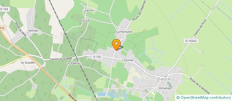 localisation de l'entreprise CMC BOUILLEAU  QUEYRAC