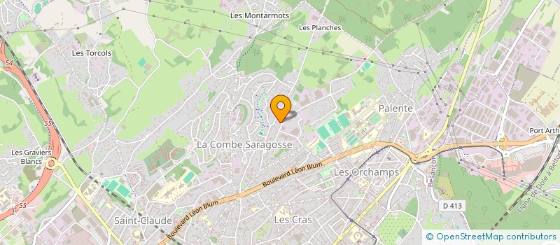 localisation de l'entreprise CMC GILLET INVEST  BESANCON