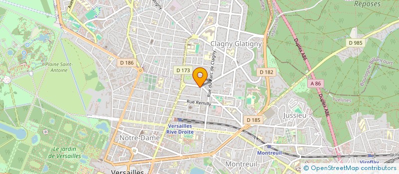 localisation de l'entreprise CMC PARC ROYAL à VERSAILLES
