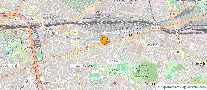 localisation de l'entreprise CMC PARIS & JEAN LOUIS VERMEIL à PANTIN