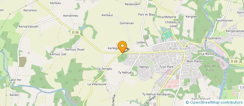 localisation de l'entreprise CMC RENOVATION  PONT-SCORFF