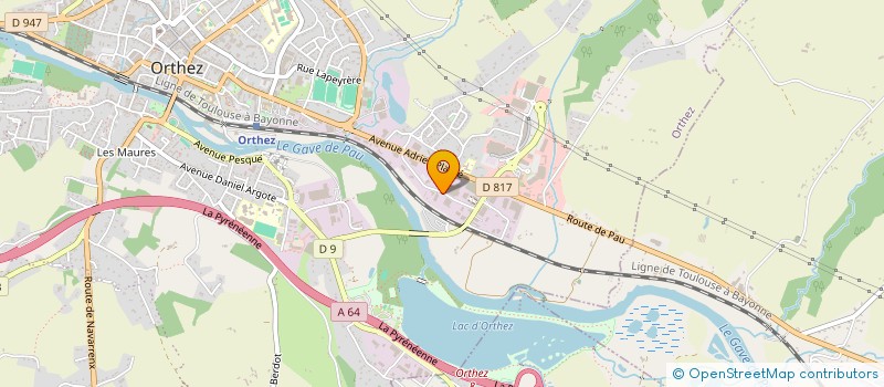 localisation de l'entreprise CMC SPORT à ORTHEZ