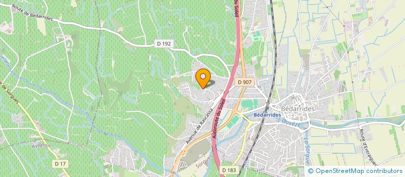 localisation de l'entreprise CMC2  BEDARRIDES