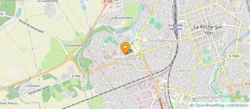 localisation de l'entreprise CMCA à LA ROCHE-SUR-YON