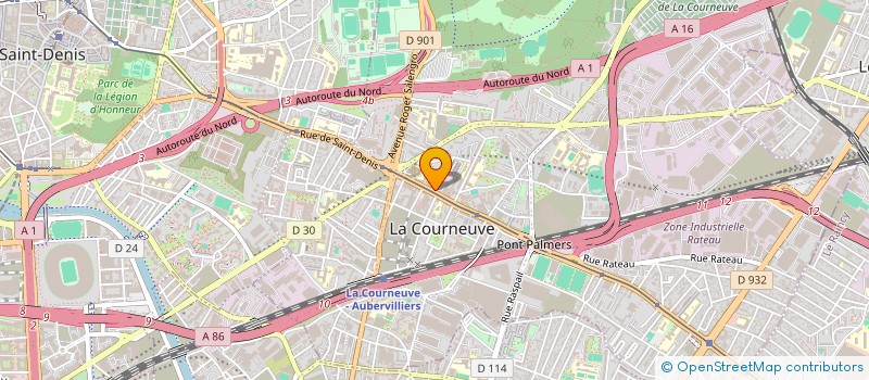 localisation de l'entreprise CMCAS 93 à LA COURNEUVE