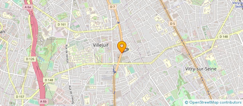 localisation de l'entreprise CMCAS(CAISSE MUTUEL COMPL ACTION SOCIAL)  VILLEJUIF