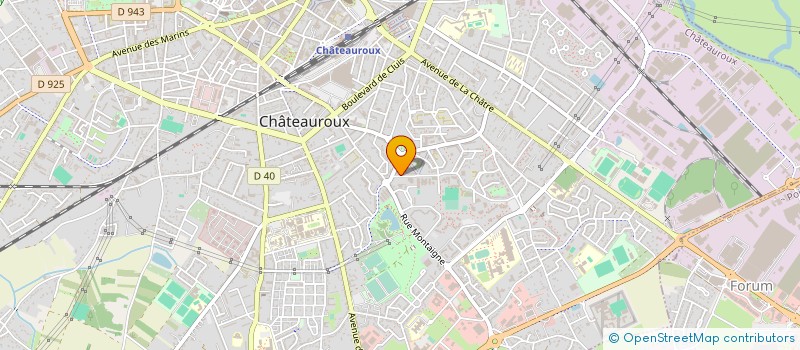 localisation de l'entreprise CMCAS GAZELEC SPORTS CHATEAUROUX à CHATEAUROUX