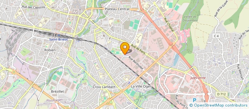 localisation de l'entreprise CMCAS HAUTE BRETAGNE à SAINT-BRIEUC