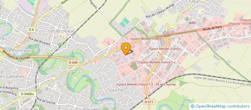 localisation de l'entreprise CMCAS NIORT REGIE à NIORT