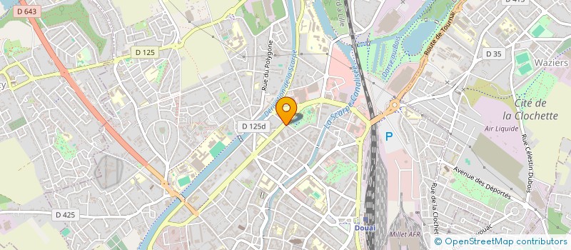 localisation de l'entreprise CMCAS NORD PAS DE CALAIS 210  DOUAI