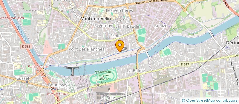 localisation de l'entreprise CMCD à VAULX-EN-VELIN