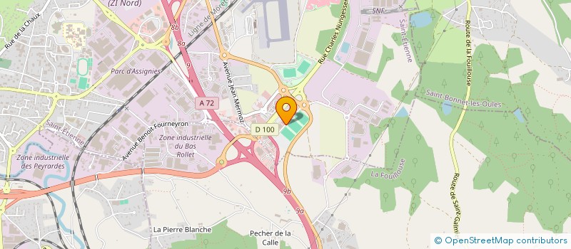 localisation de l'entreprise CMCG COURTAGE  ANDREZIEUX-BOUTHEON