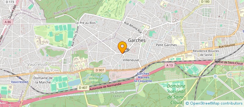 localisation de l'entreprise CMCH HOLDING à GARCHES