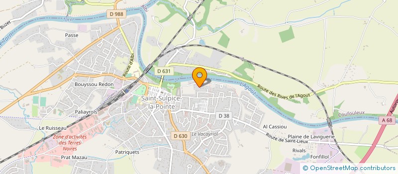 localisation de l'entreprise CMCO RABAUD  SAINT-SULPICE-LA-POINTE