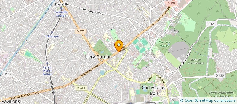 localisation de l'entreprise CMD  LIVRY GARGAN