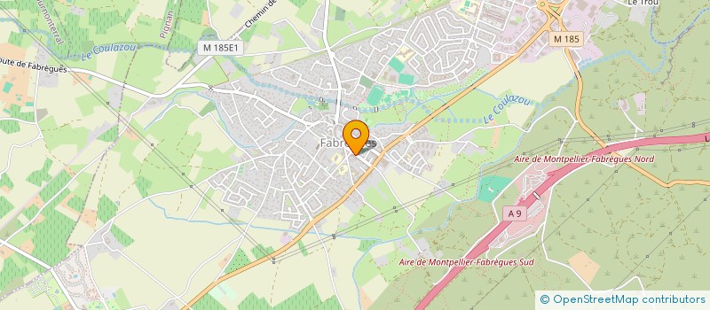 localisation de l'entreprise CMD  FABREGUES