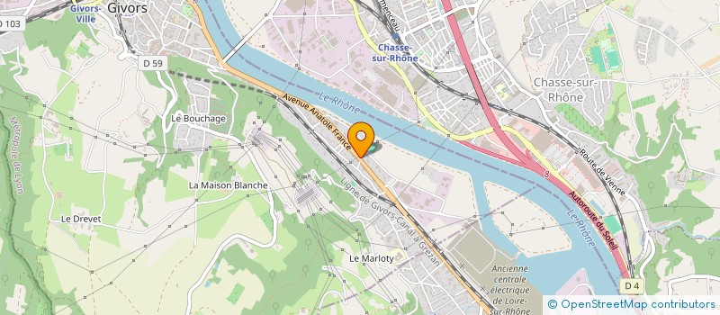 localisation de l'entreprise CMD à GIVORS