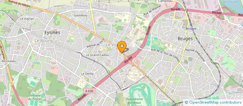 localisation de l'entreprise CMD GESTION à EYSINES
