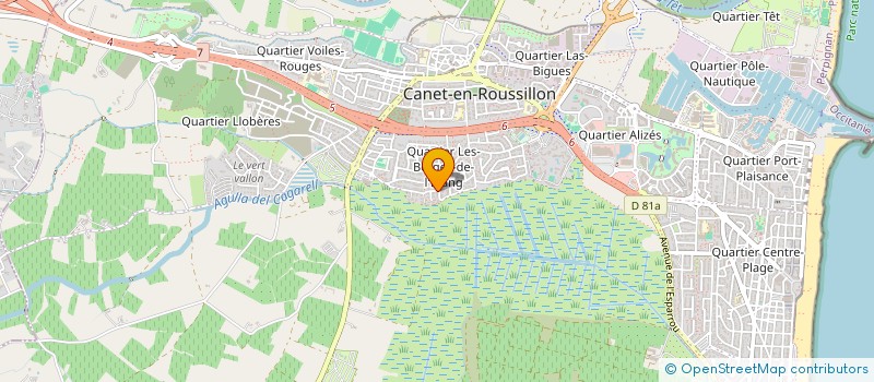 localisation de l'entreprise CMDA  CANET-EN-ROUSSILLON