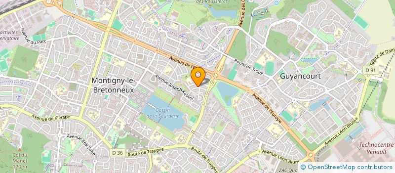 localisation de l'entreprise CMDJ  MONTIGNY-LE-BRETONNEUX