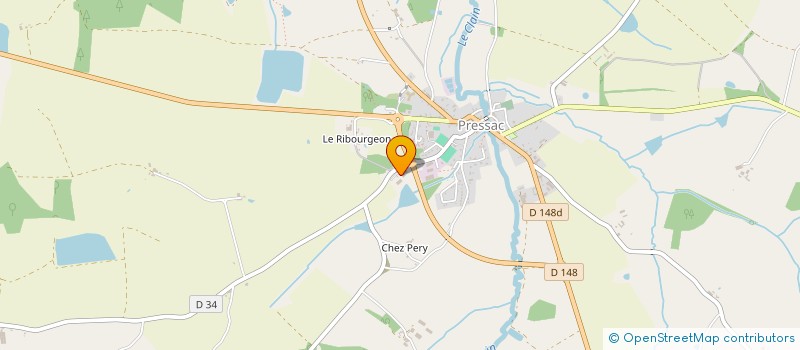 localisation de l'entreprise CMDM ENERGIE RENOUVELABLE  PRESSAC