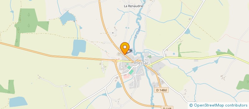 localisation de l'entreprise CMDM MACONNERIE  PRESSAC