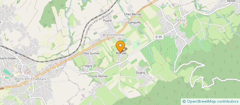 localisation de l'entreprise CME  BRENTHONNE