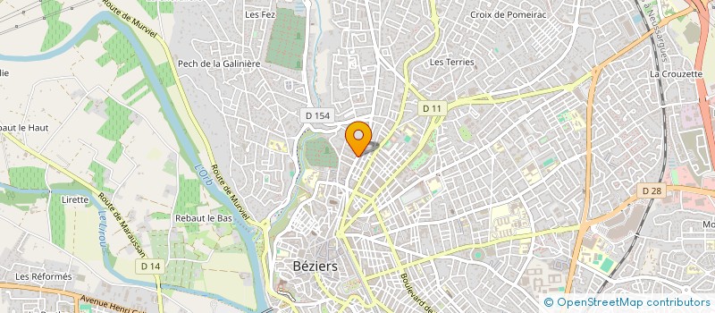 localisation de l'entreprise CME BATIMENT  BEZIERS