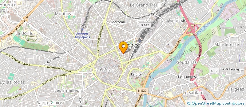 localisation de l'entreprise CMEG à LIMOGES