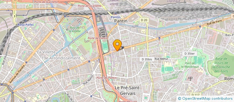 localisation de l'entreprise CMF  PANTIN