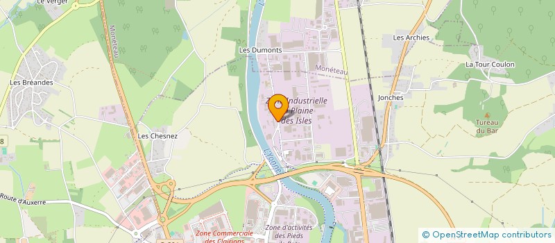 localisation de l'entreprise CMF à AUXERRE
