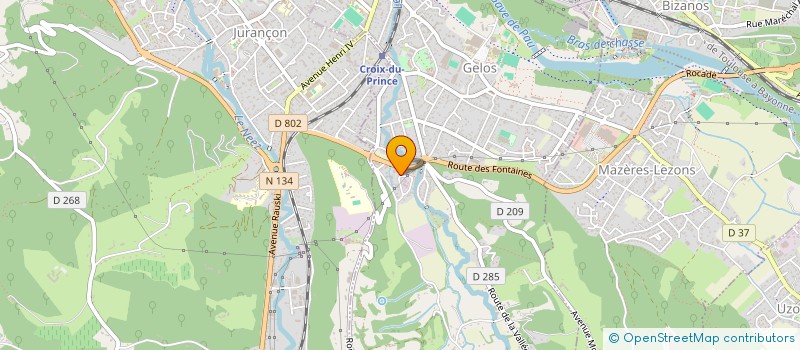 localisation de l'entreprise CMF  GELOS